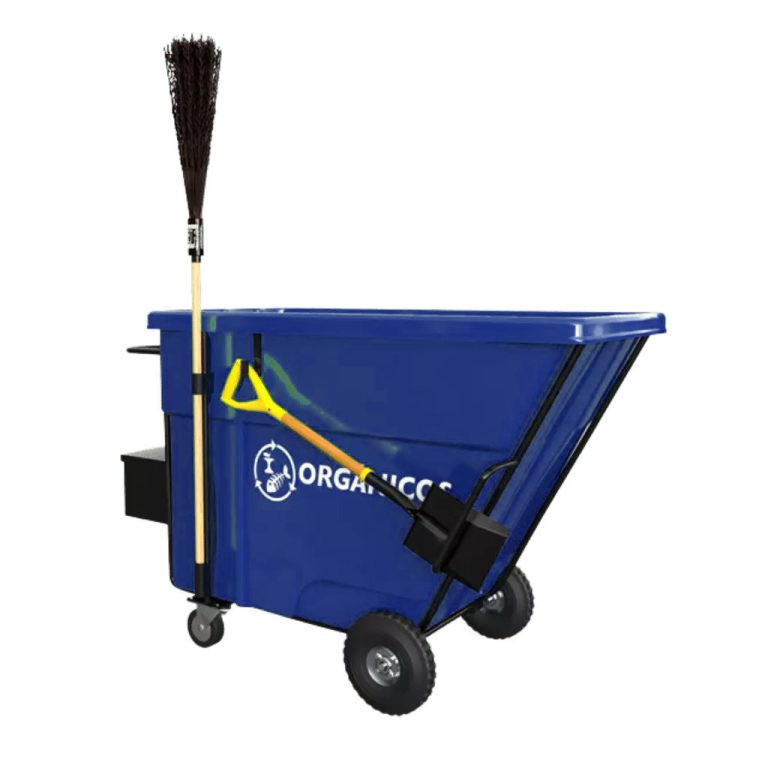 Carro BAR-500 tolva azul para reciclables, E4 Solutions, residuos reciclables México