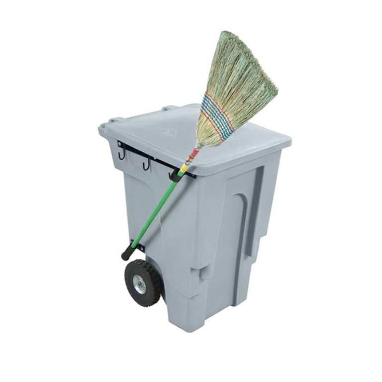 Bote barredora Vifel 240L gris con escoba para residuos urbanos México