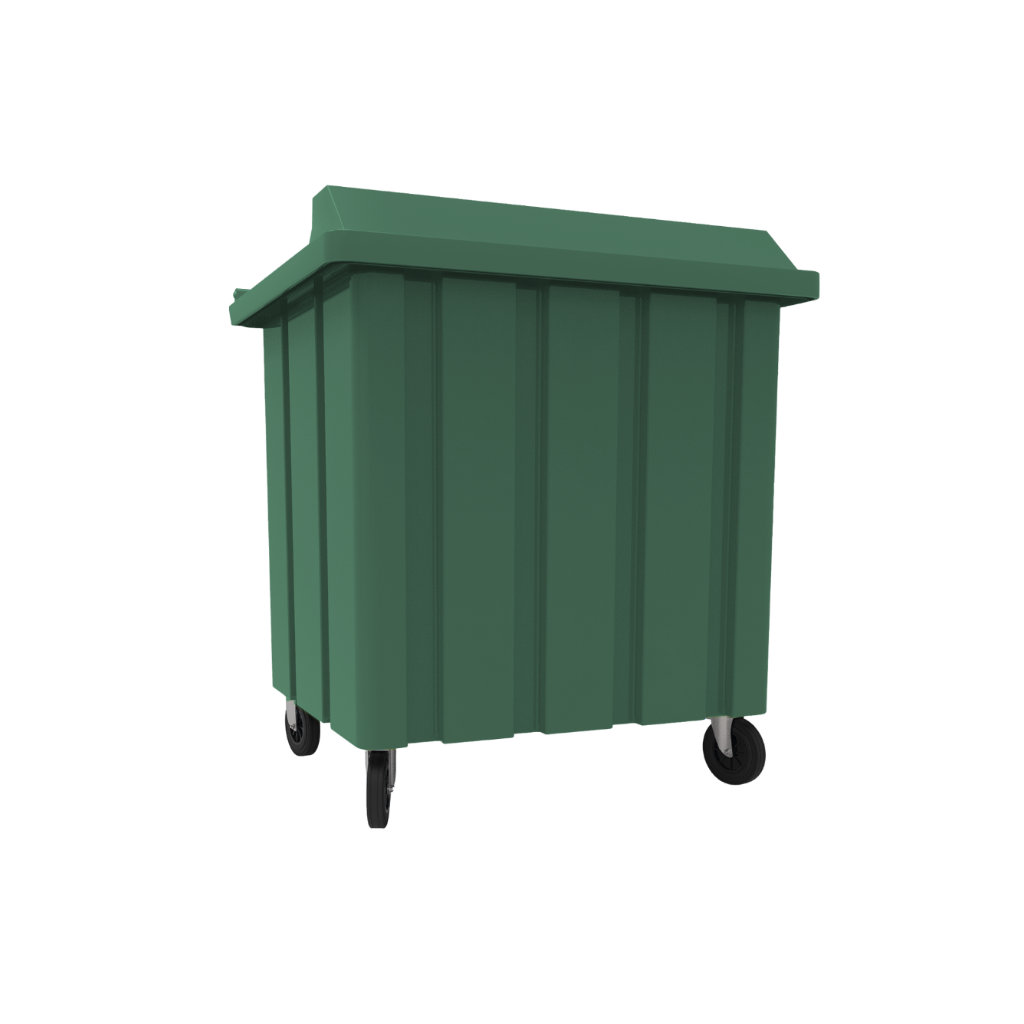 Bote de basura VIC 1000L verde residuos orgánicos