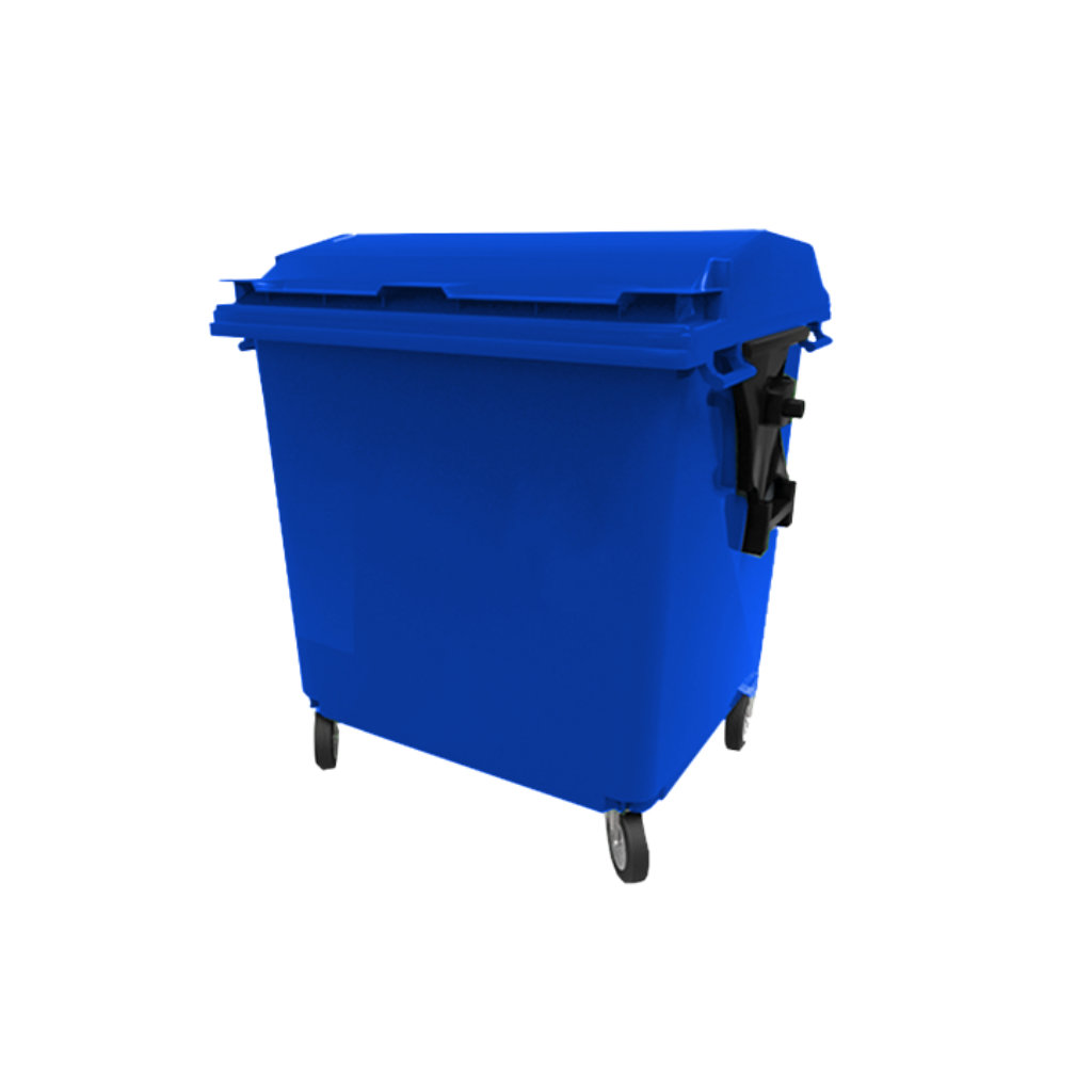 Contenedor de basura VIC 1100 HD azul para papel y cartón reciclables
