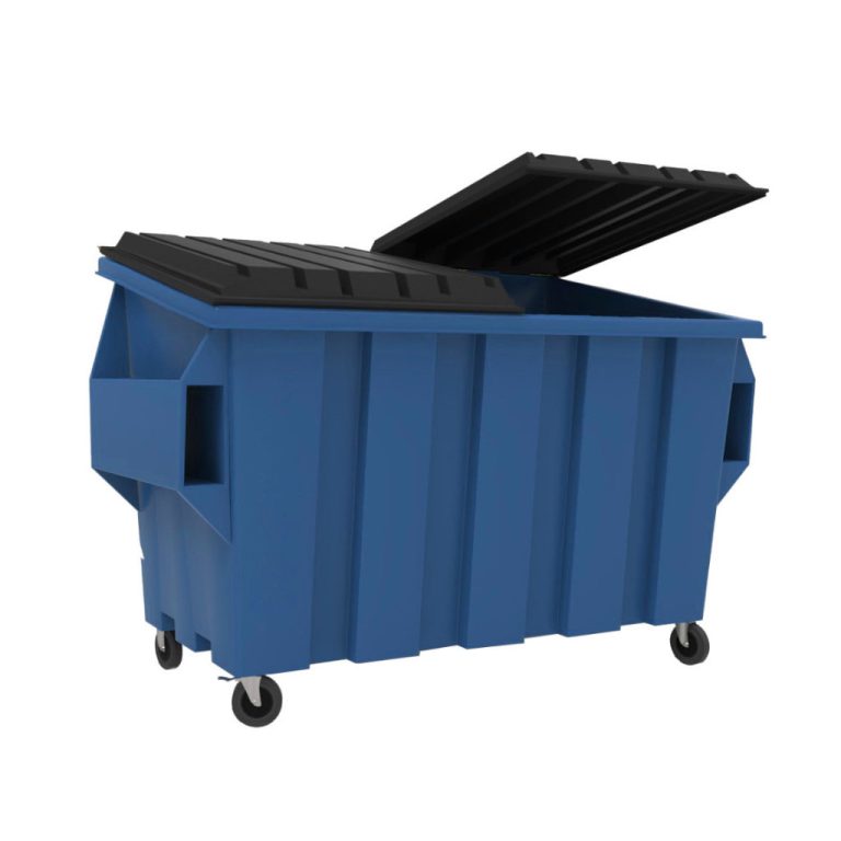 Contenedor de basura VIC 1900L azul papel y cartón reciclables México