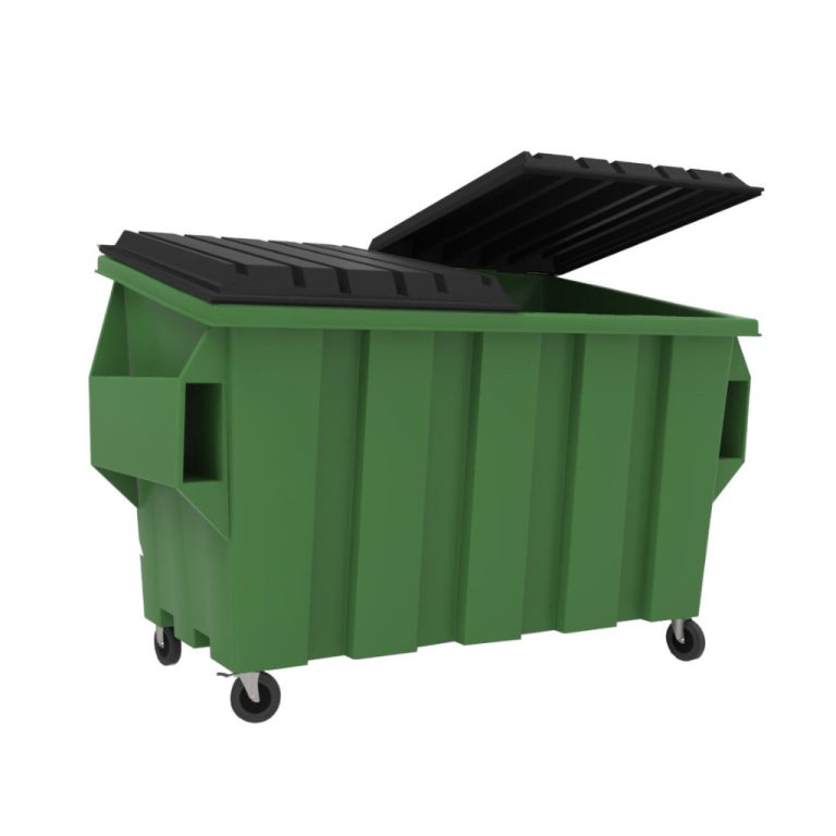Contenedor de basura VIC 1900L verde para residuos orgánicos