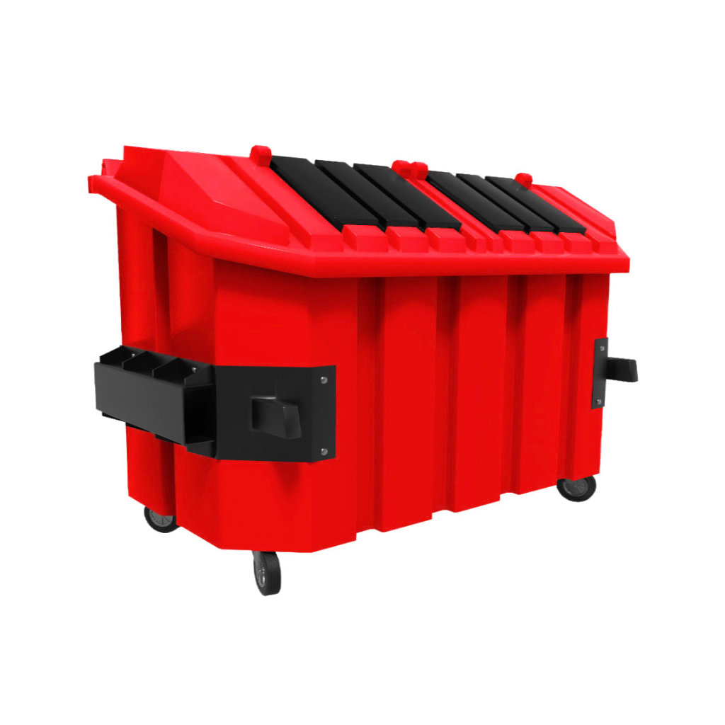 Contenedor de basura VIC 2000L rojo residuos sanitarios y peligrosos México