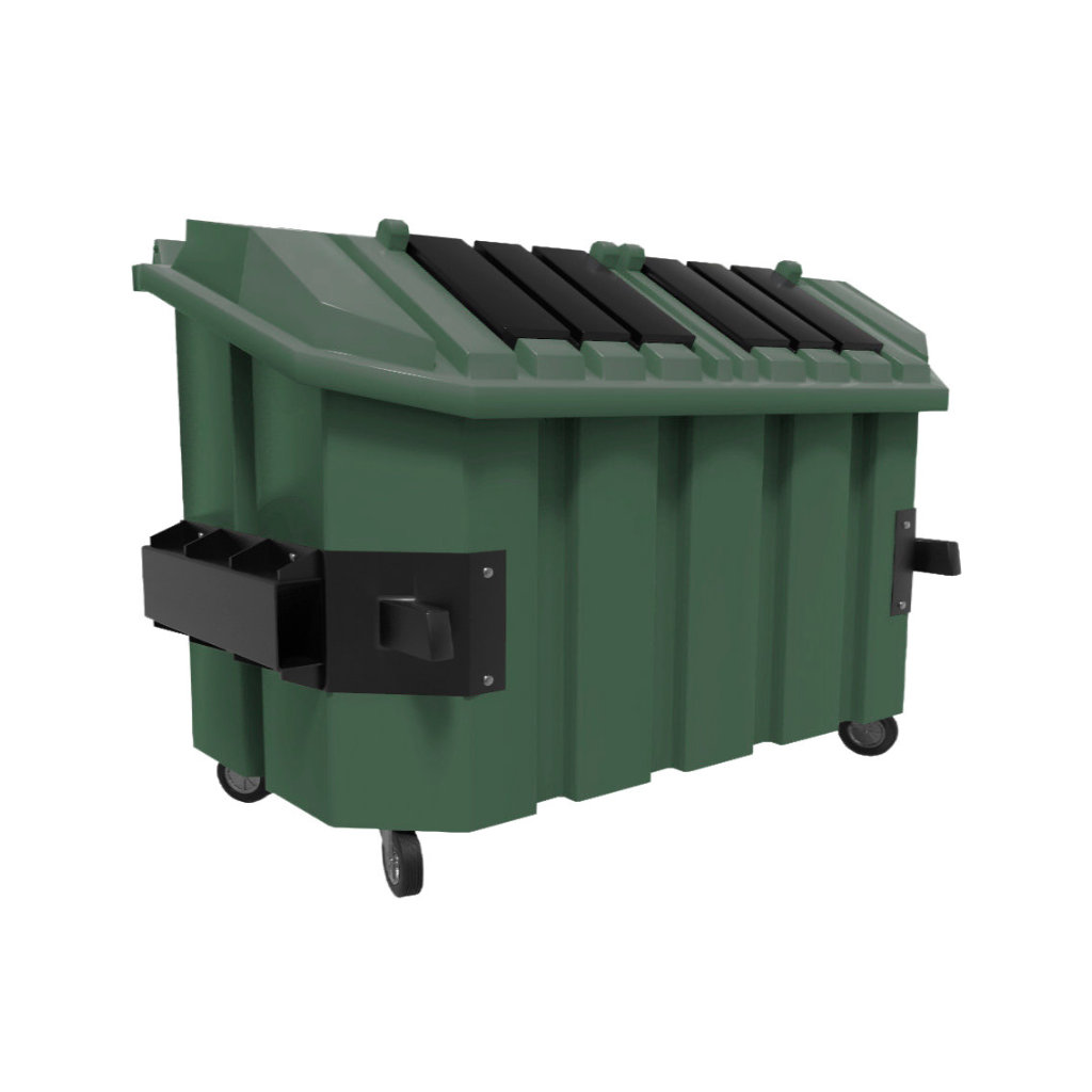 Contenedor de basura VIC 2000L verde residuos orgánicos y composta México