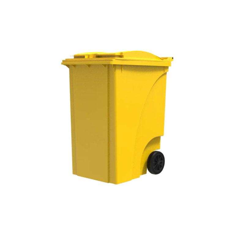 Bote de basura VIC 360 HD amarillo para PET, plásticos y latas reciclables
