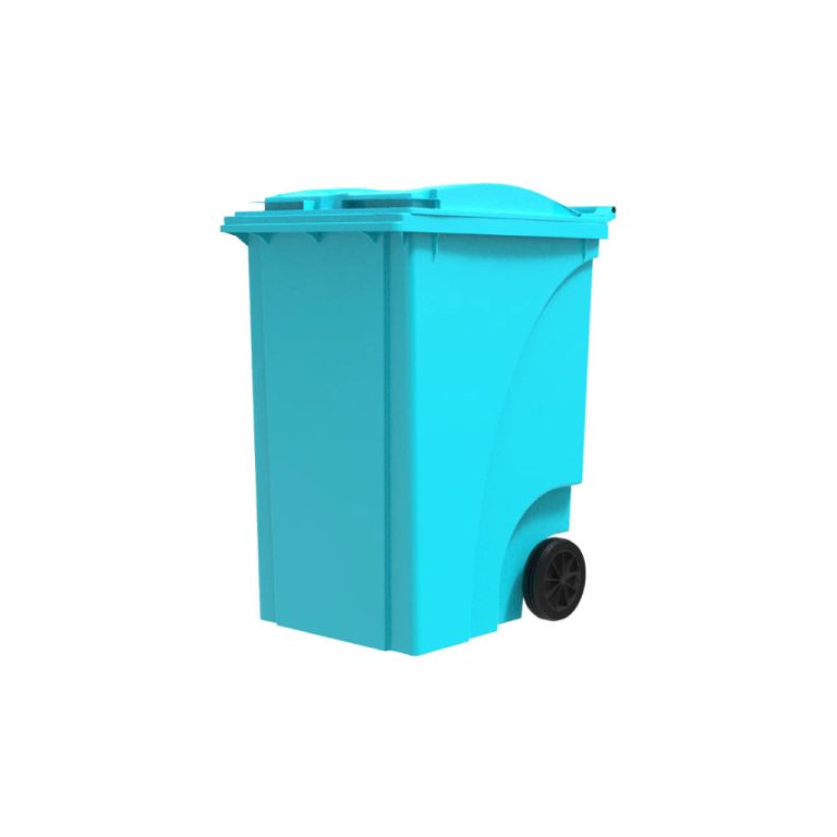 Bote de basura VIC 360 HD azul cielo para papel y cartón reciclables
