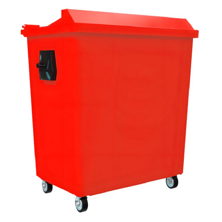 Bote de basura VIC 500L rojo residuos sanitarios y peligrosos