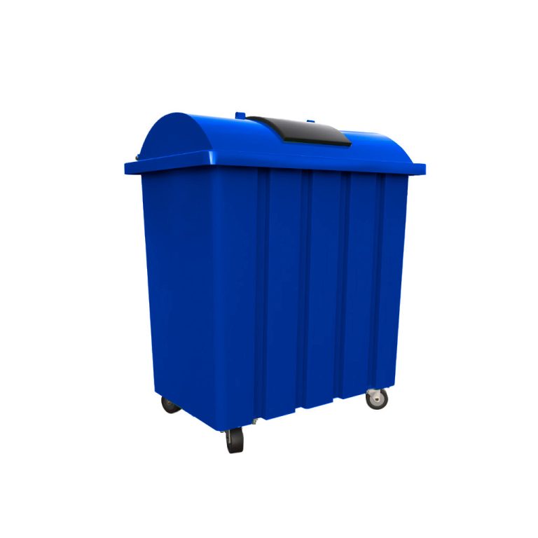 Bote de basura VIC 550L azul para papel y cartón reciclables
