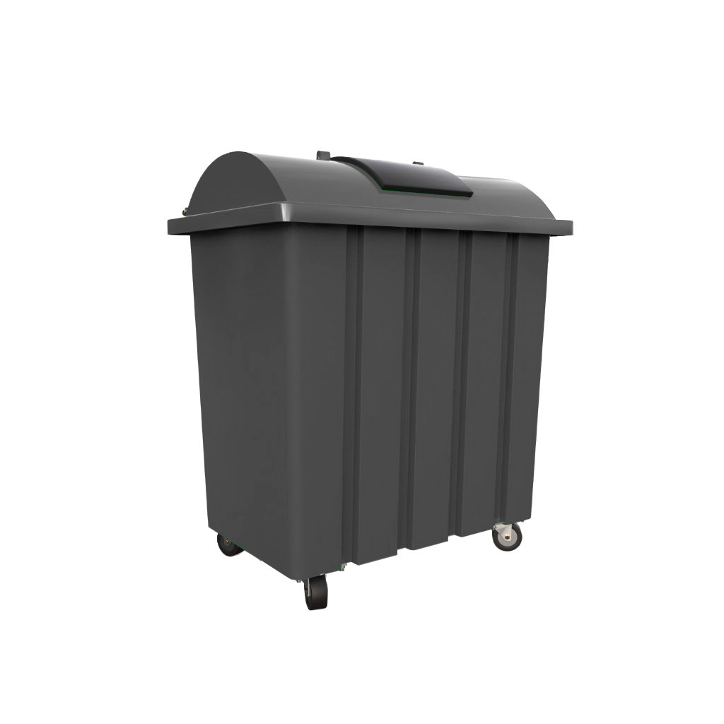 Bote de basura VIC 550L gris residuos inorgánicos reciclables
