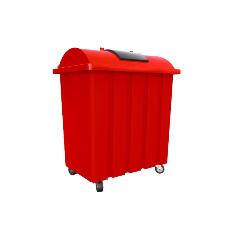 Bote de basura VIC 550L rojo residuos sanitarios y peligrosos