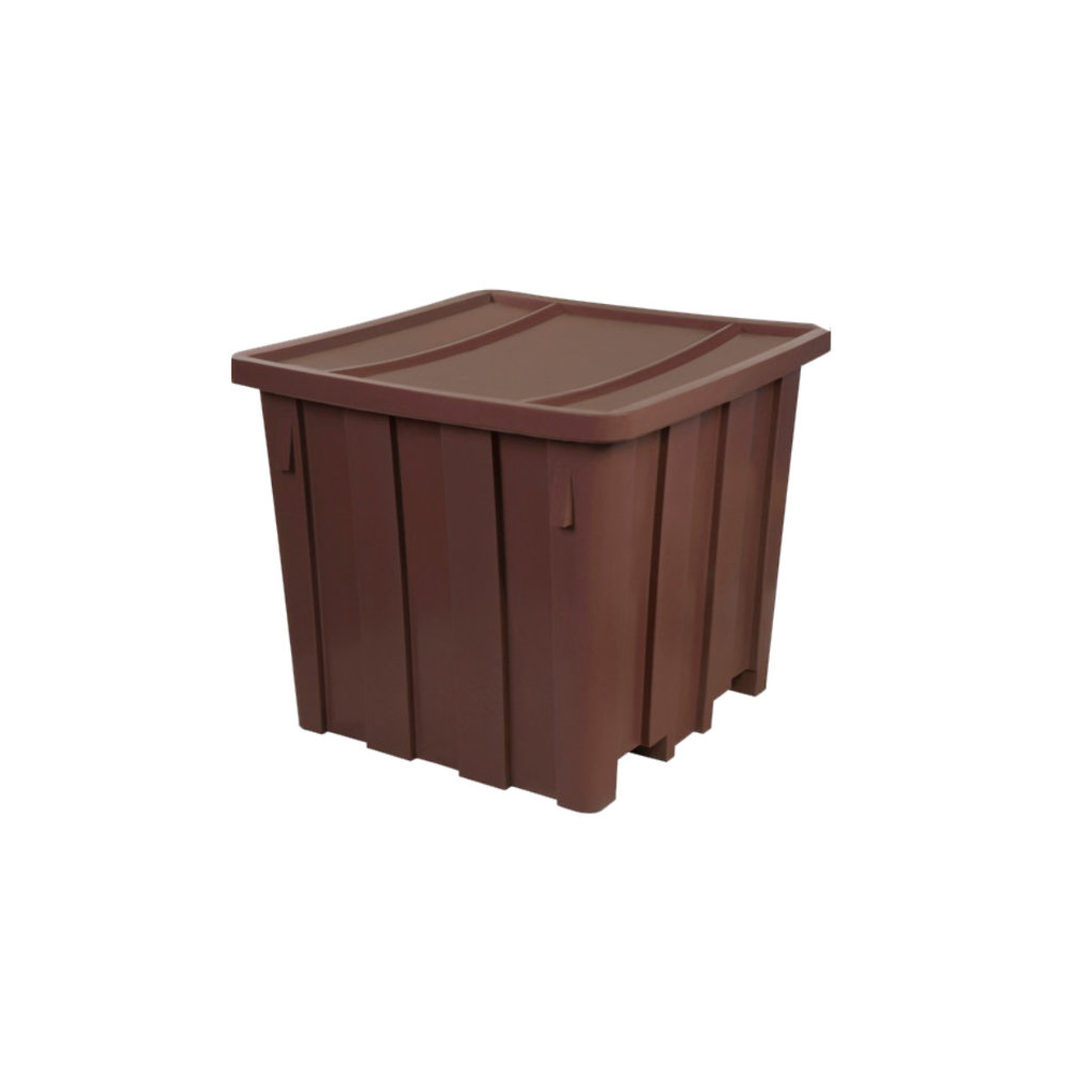 Contenedor de basura Vifel 1500L café residuos de manejo especial