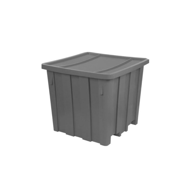 Contenedor de basura Vifel 1500L gris para inorgánico reciclable