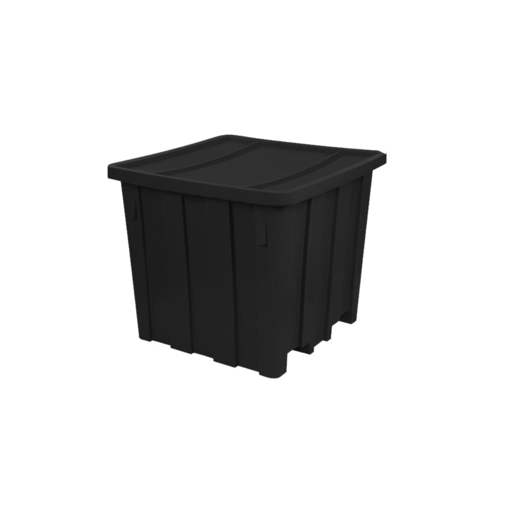 Contenedor de basura Vifel 1500L negro para residuos generales