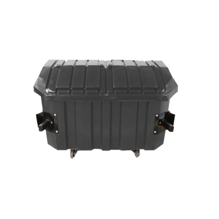 Contenedor de basura Vifel 1800L gris para inorgánico reciclable México