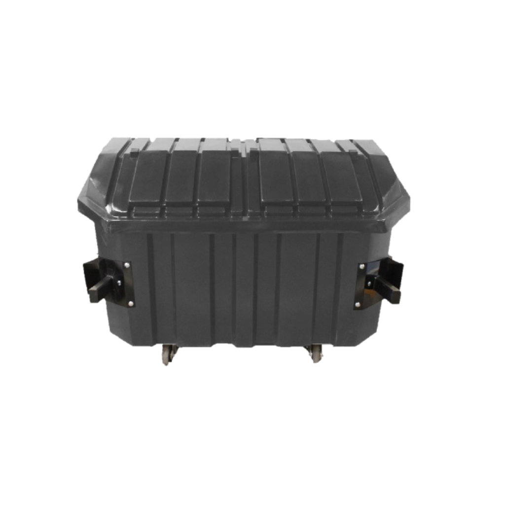 Contenedor de basura Vifel 1800L gris para inorgánico reciclable México