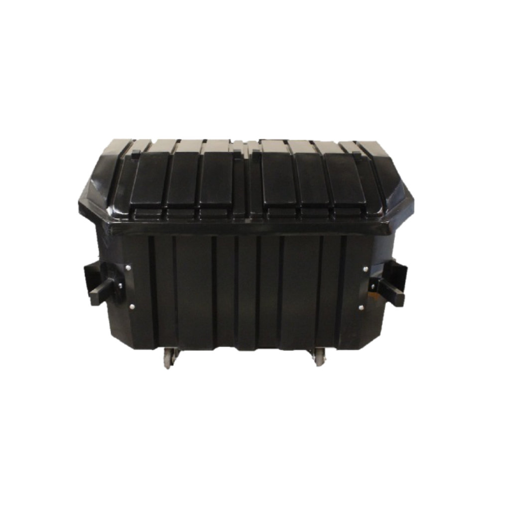 Contenedor de basura Vifel 1800L negro para residuos generales México