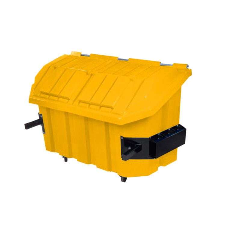 Contenedor de basura Vifel 2000L amarillo para PET, plásticos y metales reciclables México