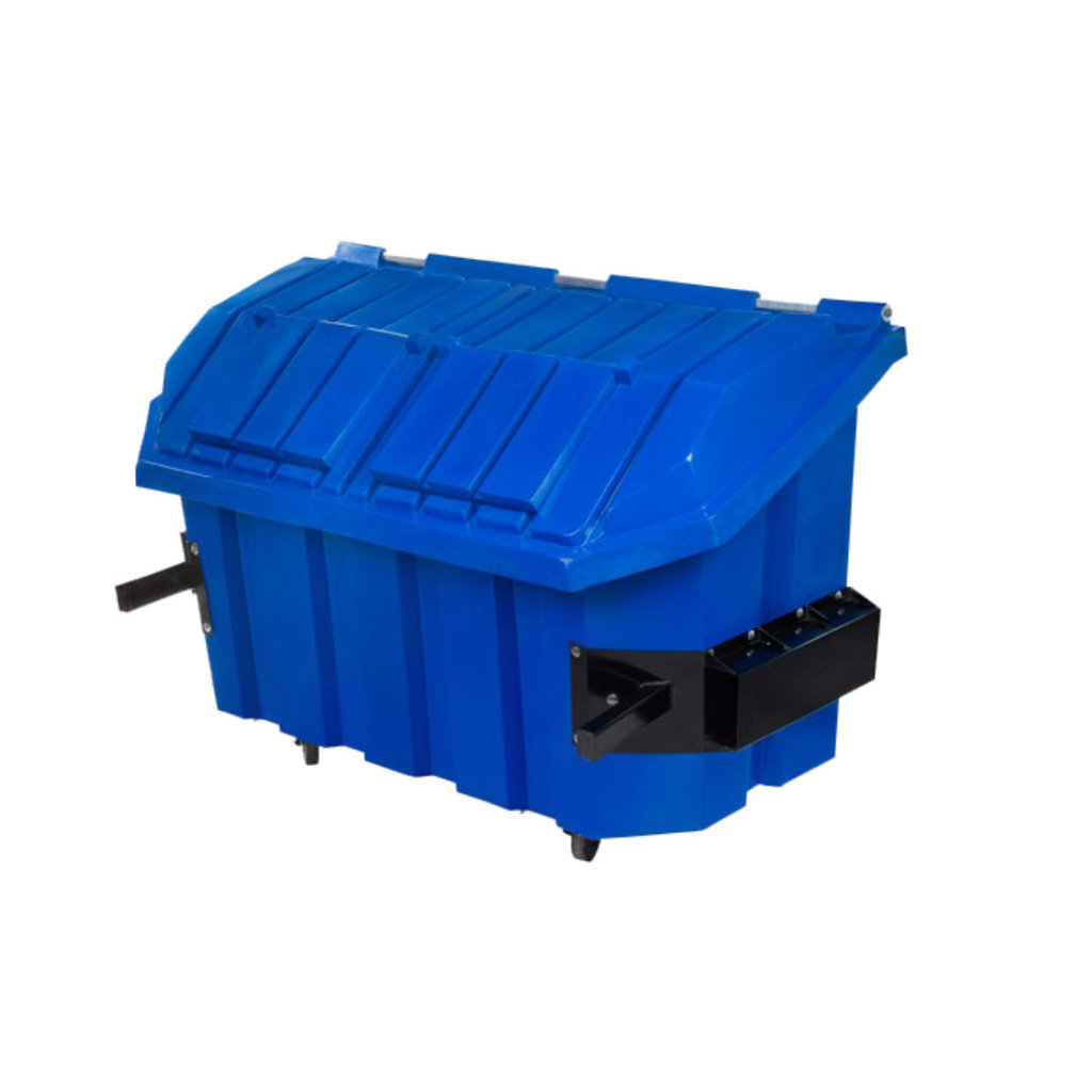 Contenedor de basura Vifel 2000L azul papel y cartón reciclables México