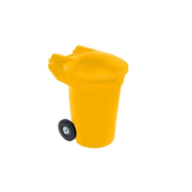 Bote de basura Vifel 340L amarillo para PET, plásticos y latas reciclables
