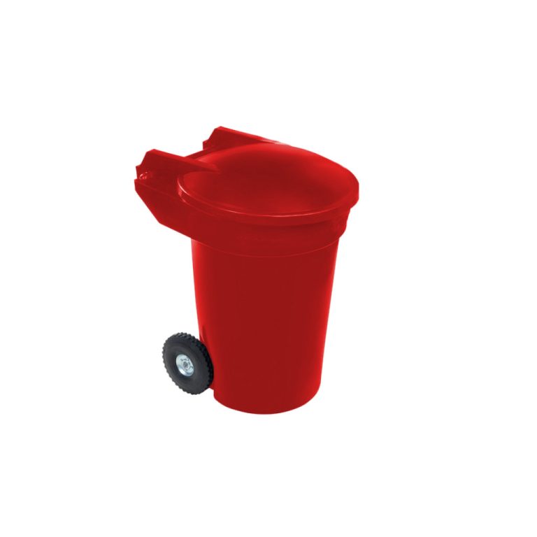 Bote de basura Vifel 340L rojo residuos sanitarios y peligrosos