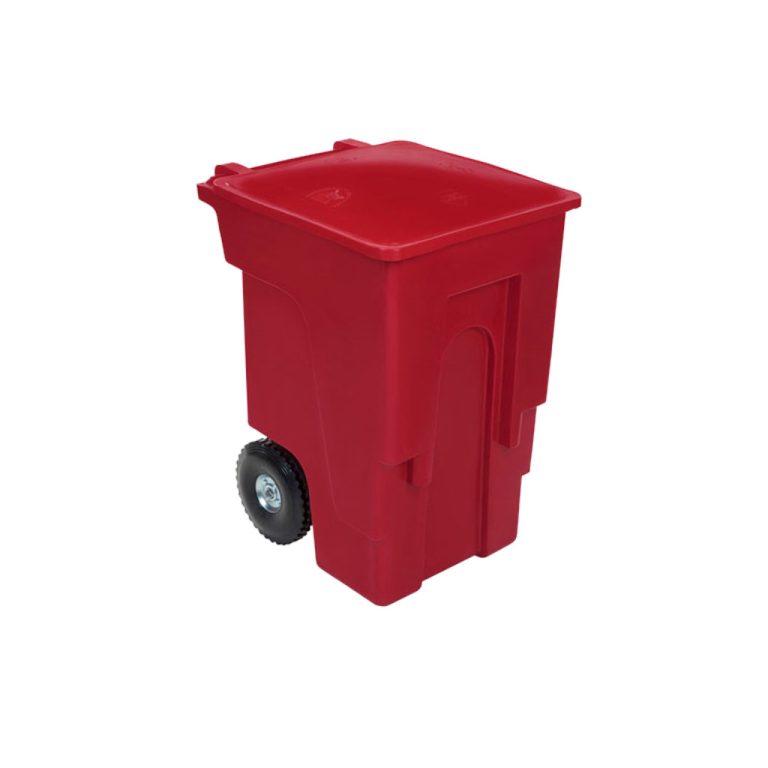 Bote de basura Vifel 360L rojo residuos sanitarios y peligrosos