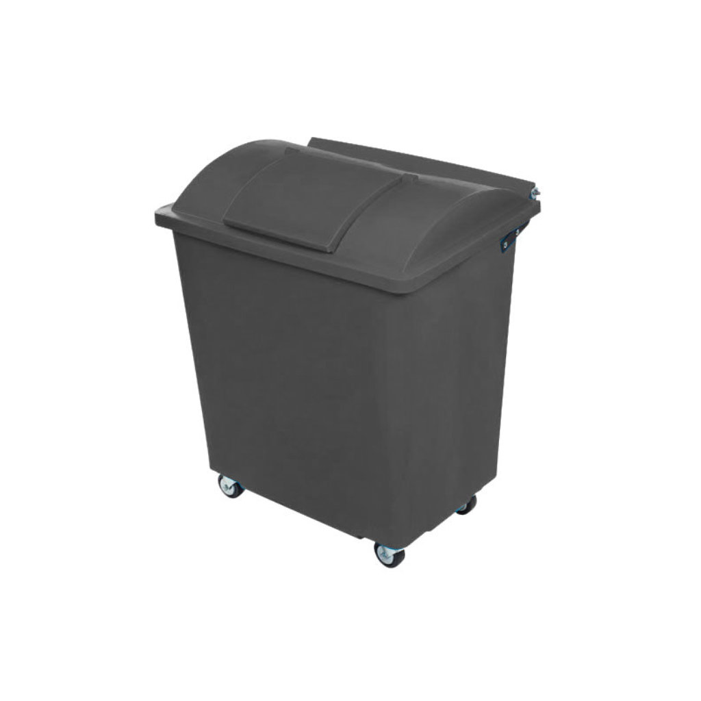 Bote de basura Vifel 500L gris residuos inorgánicos reciclables