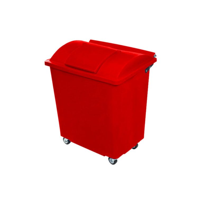 Bote de basura Vifel 500L rojo residuos sanitarios y peligrosos