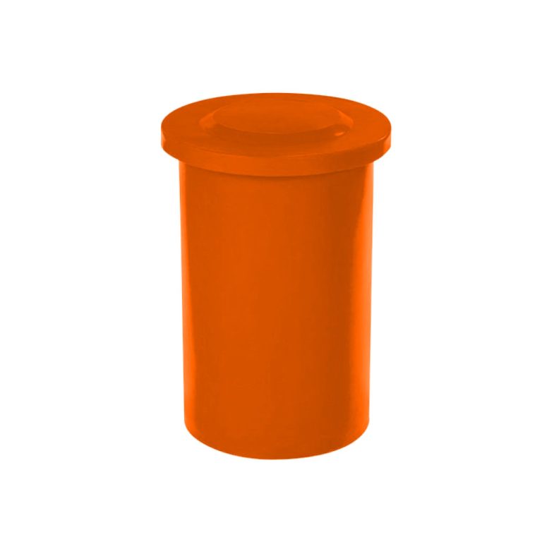 Tonelete plástico naranja 50 litros para residuos inorgánicos no reciclables México