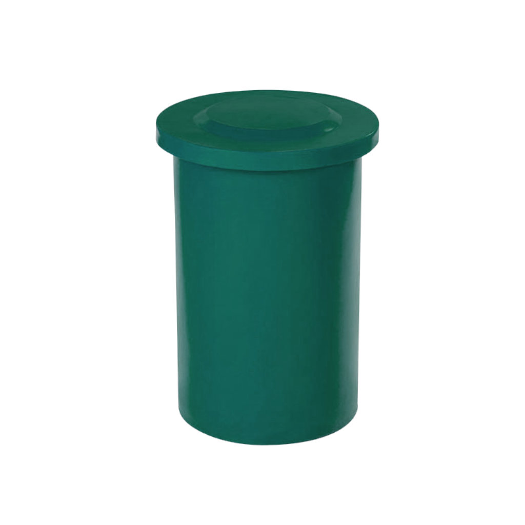 Tonelete plástico verde 50 litros para residuos orgánicos biodegradables México