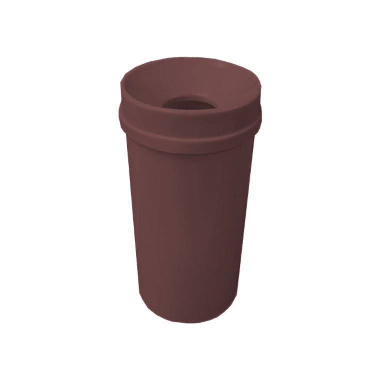 Bote de basura tonelete 80 litros tapa deslizante café para residuos de manejo especial México