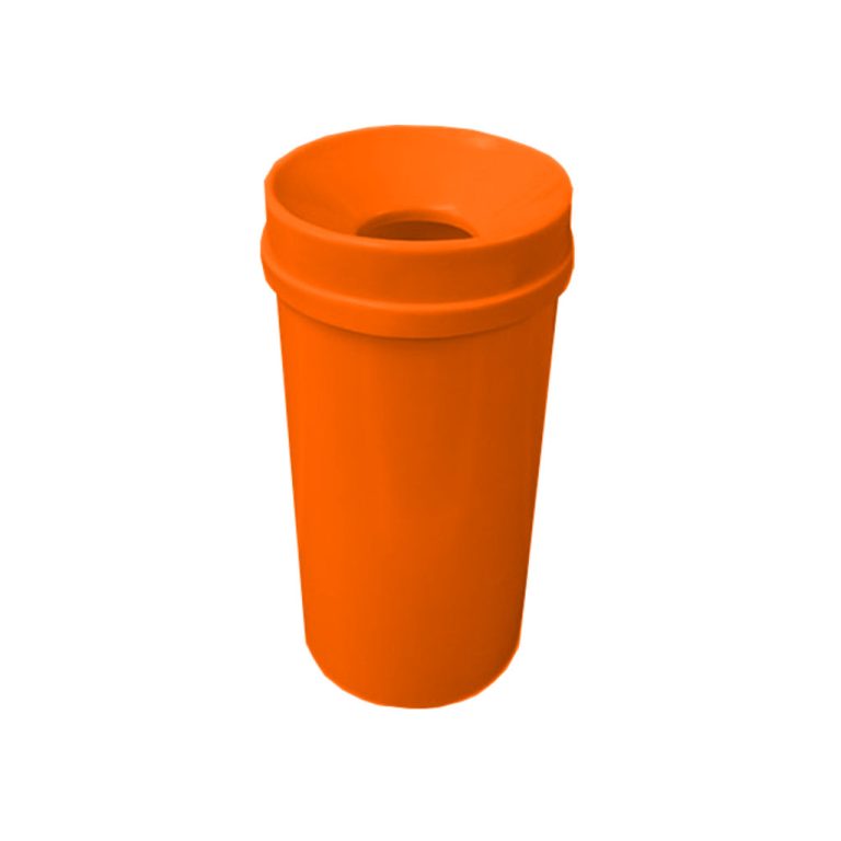 Bote de basura tonelete 80 litros tapa deslizante naranja para residuos orgánicos no reciclables México