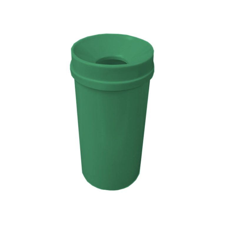 Bote de basura tonelete 80 litros tapa deslizante verde para residuos orgánicos biodegradables México