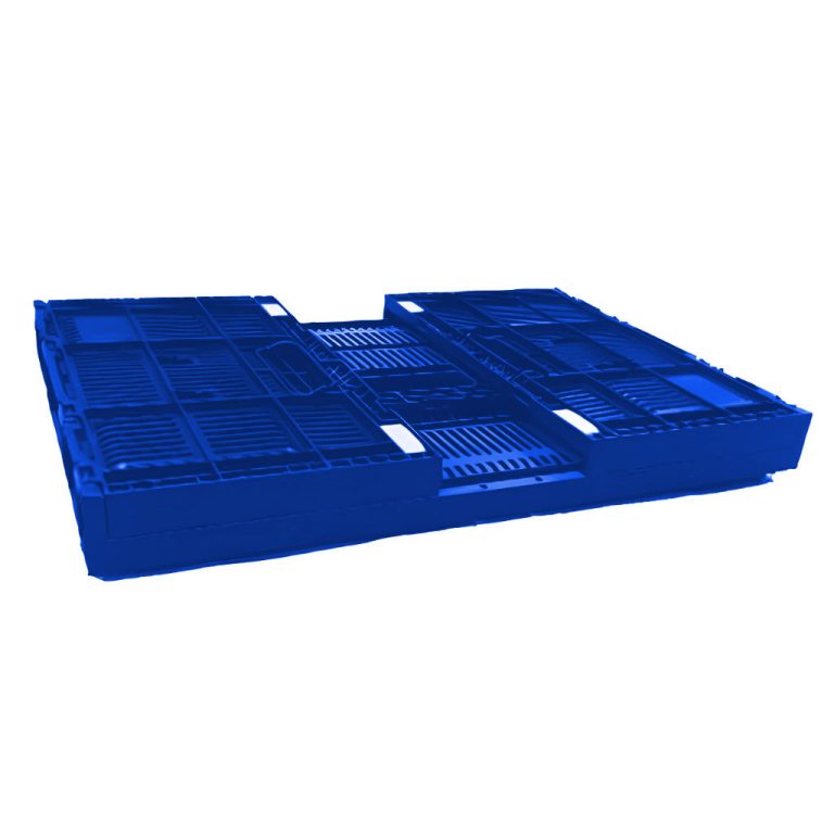 Caja cpr colapsable 28 plegada azul