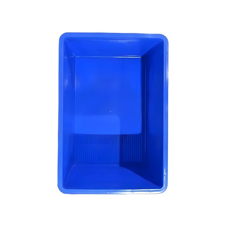 Caja de plastico quebec azul from above