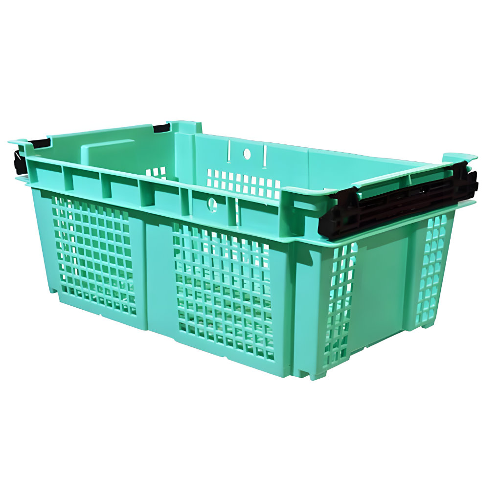 Caja fresera con asas 49 5x30x20 7 10kg verde apilable