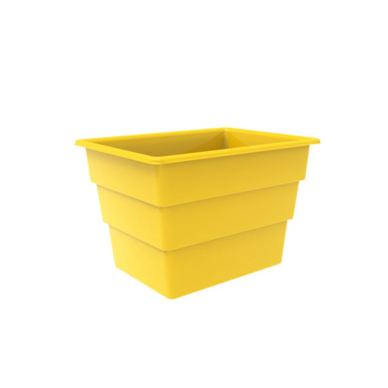 Carcagarro 1100 amarillo, contenedor organizador para lavandería, gestión interna de ropa