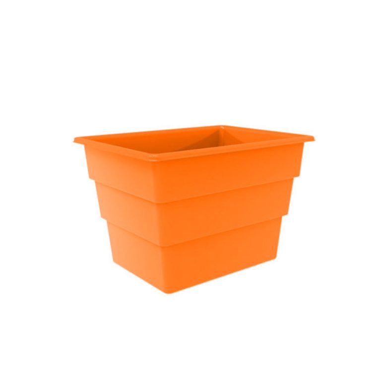 Carcagarro 1100 naranja, contenedor para lavandería, organización interna por colores