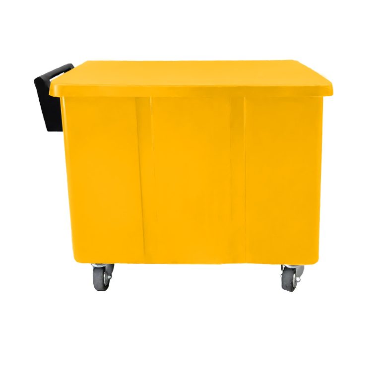 Carga Carro 400 amarillo, contenedor organizador para lavandería industrial, E4 Solutions México