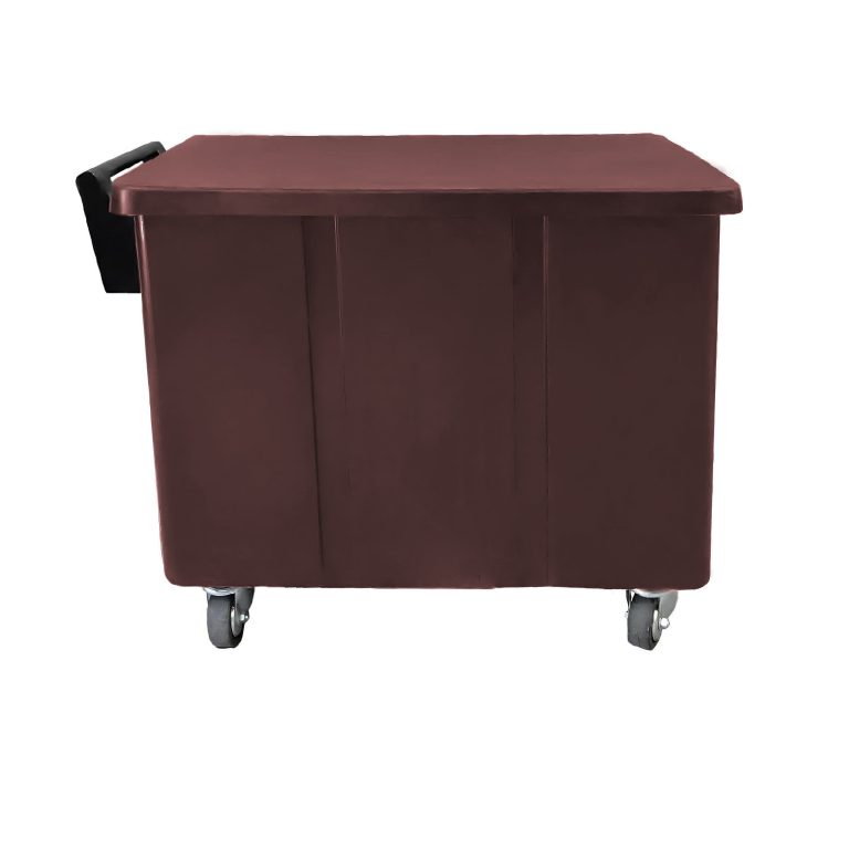 Carga Carro 400 café, contenedor para lavandería y organización de textiles, E4 Solutions México