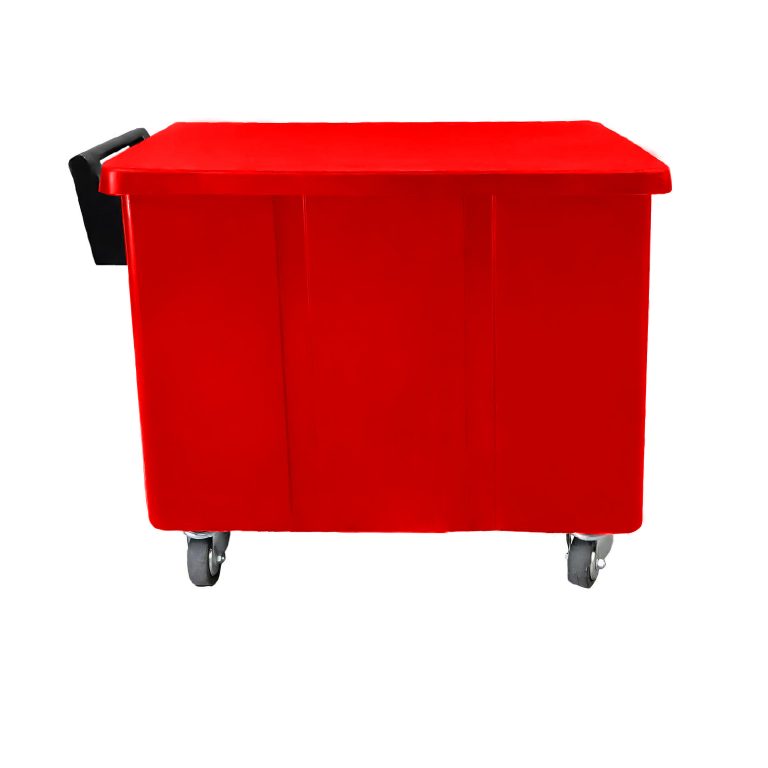 Carga Carro 400 rojo de lavandería, contenedor organizador de ropa y textiles