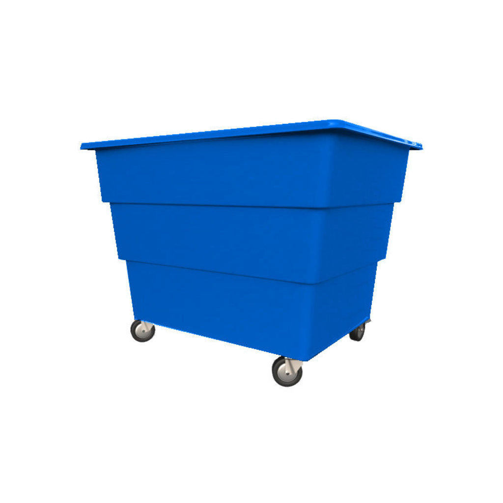 Cargacarro 1100 azul con ruedas para lavandería, gestión eficiente de ropa y textiles