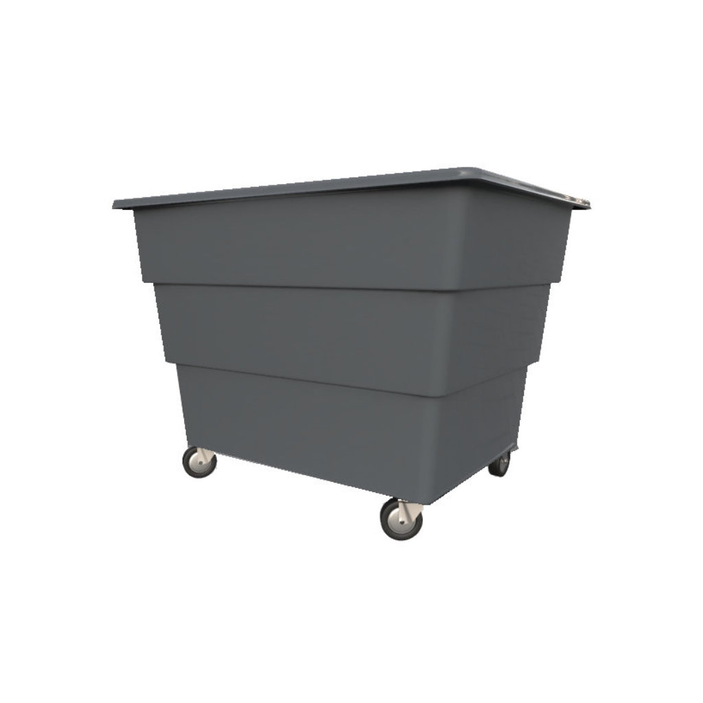 Cargacarro 1100 gris con ruedas para lavandería, organización interna por colores