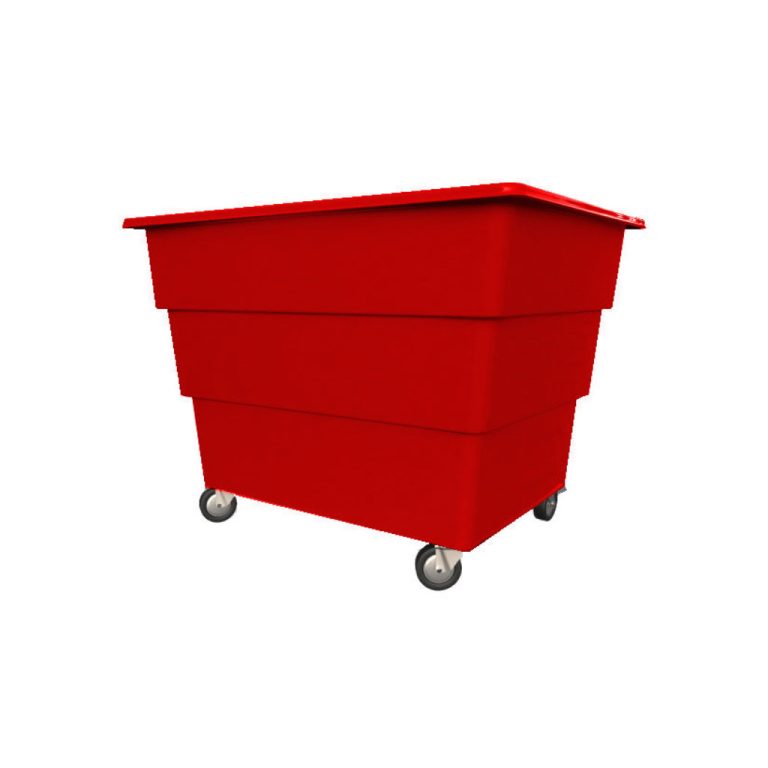 Cargacarro 1100 rojo con ruedas para lavandería, clasificación interna y traslado de ropa