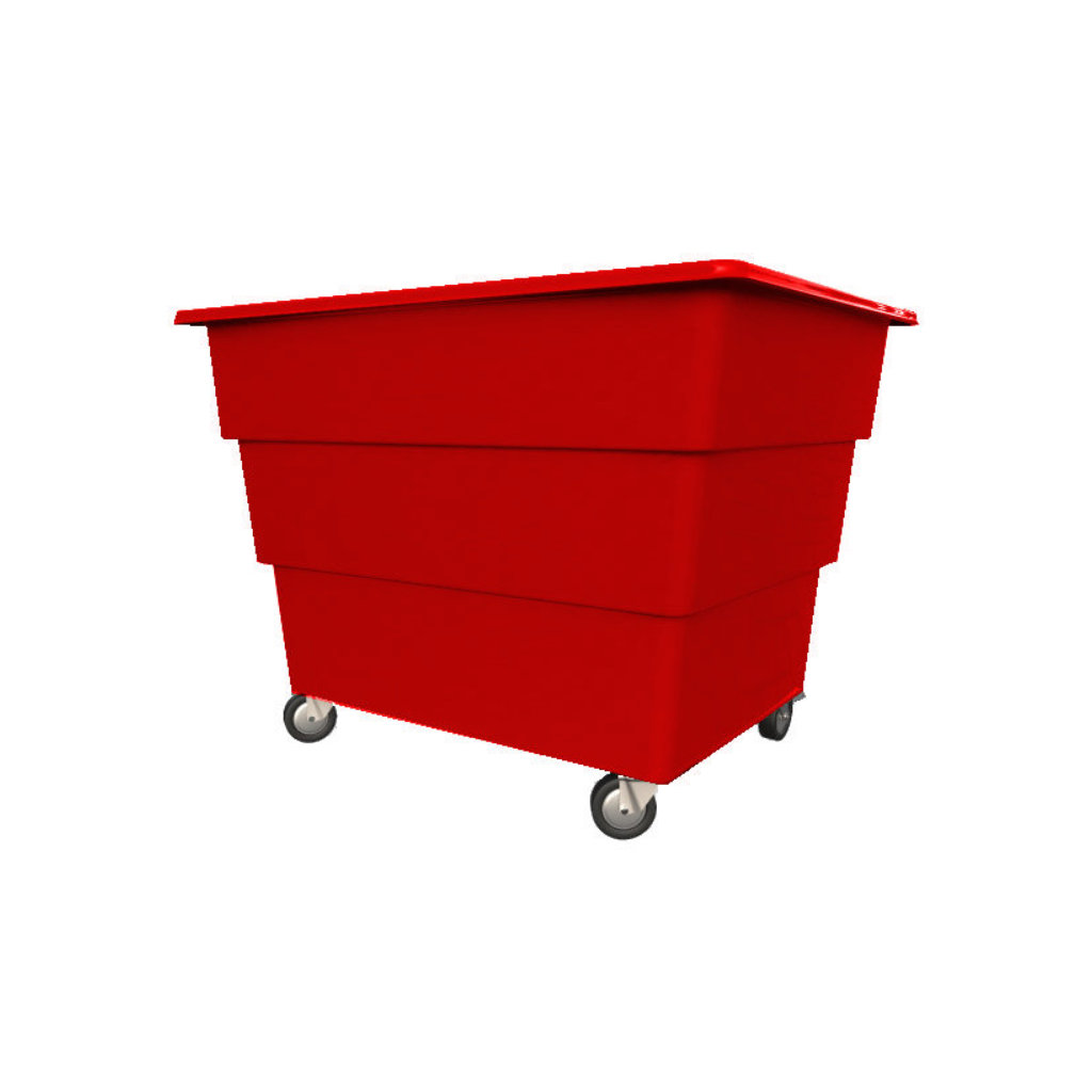 Cargacarro 1100 rojo con ruedas para lavandería, clasificación interna y traslado de ropa