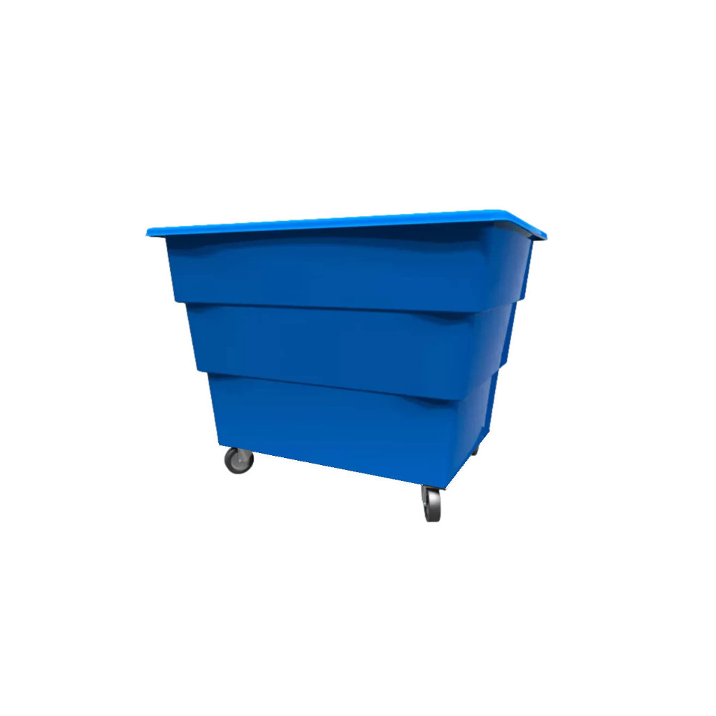 Cargacarro 900 azul con ruedas para lavandería, clasificación y traslado interno de textiles por color