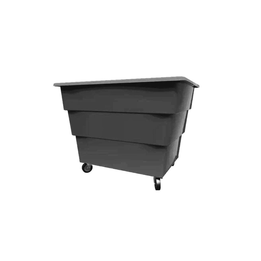 Cargacarro 900 gris con ruedas para lavandería, organización interna de textiles