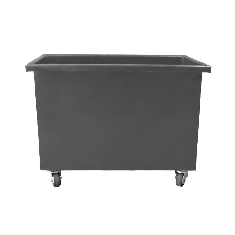 Carro canillero gris para lavandería, manejo y organización de prendas, E4 Solutions México