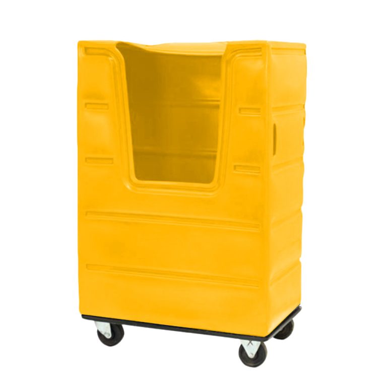 Carro de lavandería amarillo, gestión y organización interna de ropa, E4 Solutions México