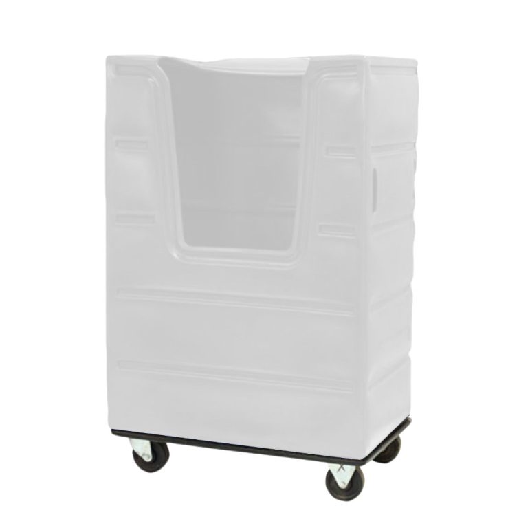 Carro de lavandería blanco, clasificación y manejo interno de textiles