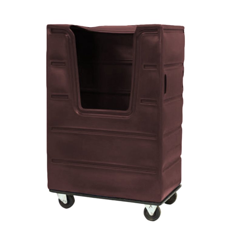 Carro de lavandería café, organización por procesos o áreas internas